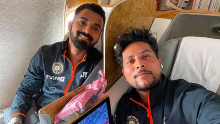India vs Zimbabwe 2022 KL Rahul and Kuldeep Yadav on flight to Zimbabwe spb India vs Zimbabwe 2022 KL Rahul and Kuldeep Yadav on flight to Zimbabwe spb