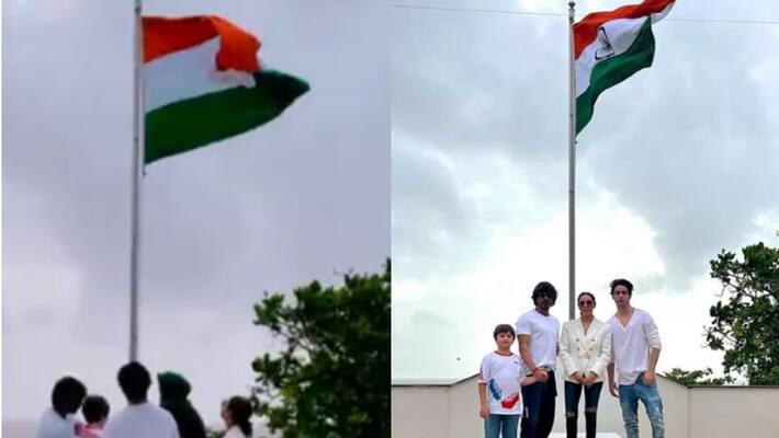 Shah Rukh Khan joins Har Ghar Tiranga With Gauri Aryan and AbRam Shah Rukh Khan joins Har Ghar Tiranga With Gauri Aryan and AbRam