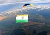 Independence Day 2022 Tricolour unfurled from parachute thousands of feet in air in Russia gcw