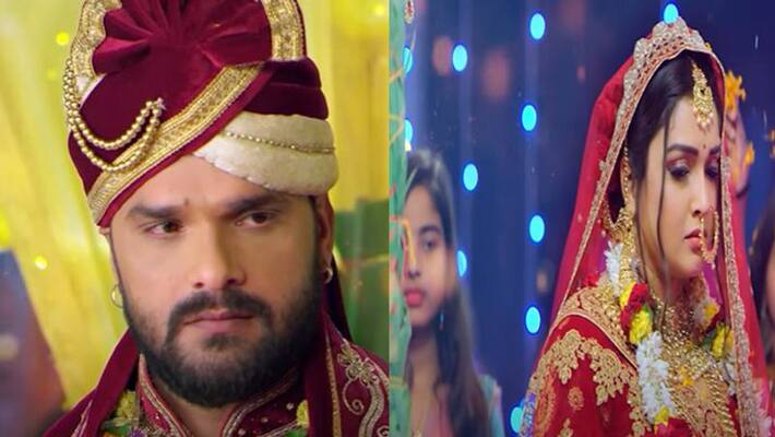 Photo of Khesari Lal Yadav and Amrapali Dubey getting married in the mandap went viral Nirhua's favorite actress looked very sad rps Photo of Khesari Lal Yadav and Amrapali Dubey getting married in the mandap went viral Nirhua's favorite actress looked very sad rps