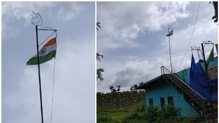 national flag below muslim league party symbol in wayanad police take case national flag below muslim league party symbol in wayanad police take case