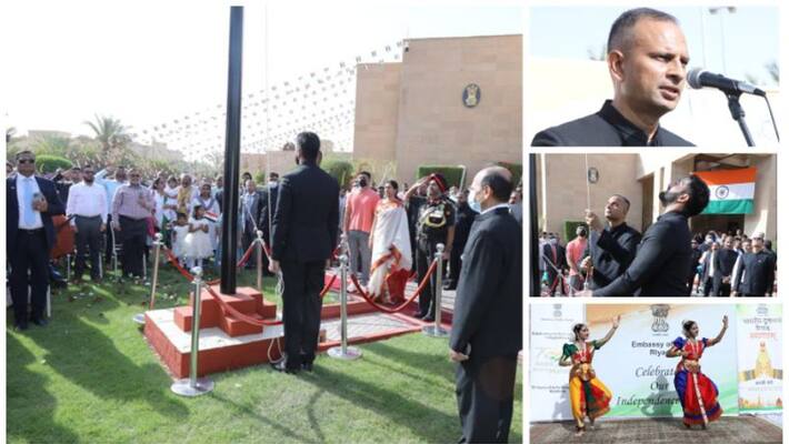 Indian embassy in Riyadh Saudi Arabia celebrates Indian independence day Indian embassy in Riyadh Saudi Arabia celebrates Indian independence day