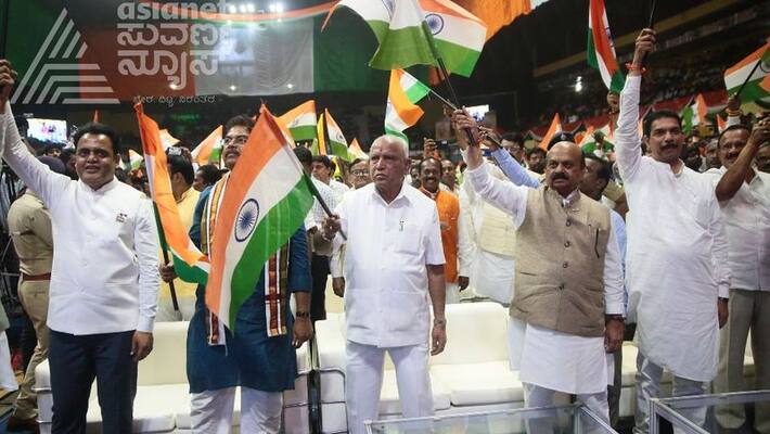 BJP is the only patriotic party says cm basavaraj bommai gvd BJP is the only patriotic party says cm basavaraj bommai gvd