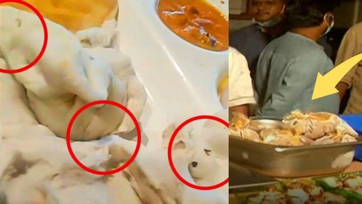 Chola Puri served at Vasantha Bhawan in Chennai caused a big shock when it found worms Chola Puri served at Vasantha Bhawan in Chennai caused a big shock when it found worms