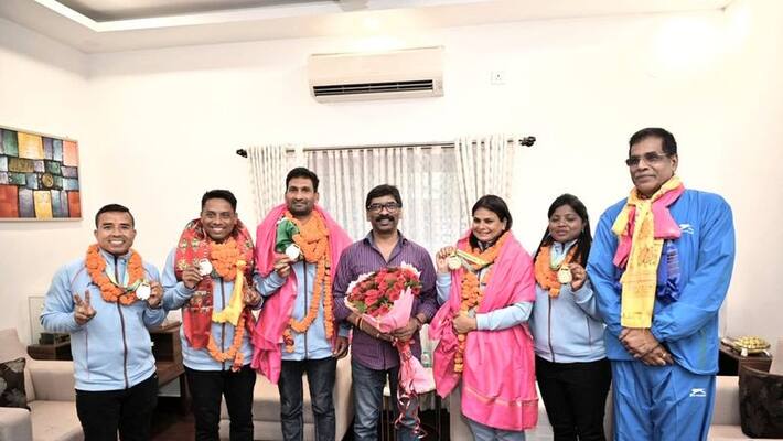 ranchi news CM hemant soren meet commonwealth games 2022 medalists sca ranchi news CM hemant soren meet commonwealth games 2022 medalists sca