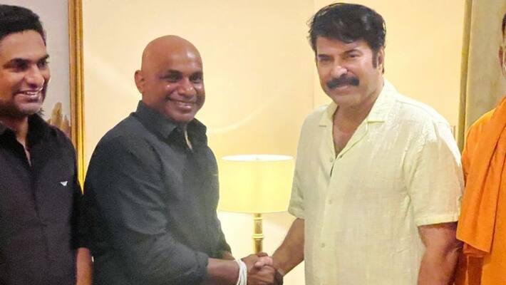 sanath jayasuriya welcomes mammootty in sri lanka ranjith balakrishnan mt vasudevan nair netflix sanath jayasuriya welcomes mammootty in sri lanka ranjith balakrishnan mt vasudevan nair netflix