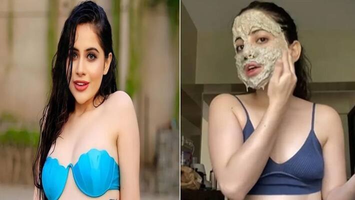 Urfi Javed skin care routine actress apply this face pack on face dva Urfi Javed skin care routine actress apply this face pack on face dva