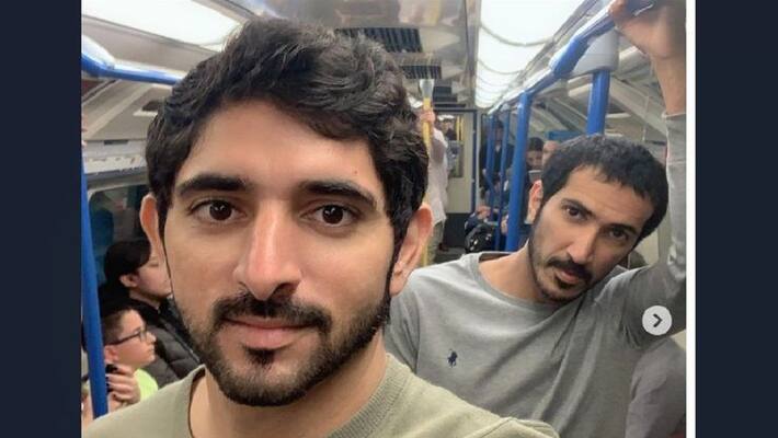 Dubai crown prince Sheikh hamdan travels in london metro as like common man akb Dubai crown prince Sheikh hamdan travels in london metro as like common man akb