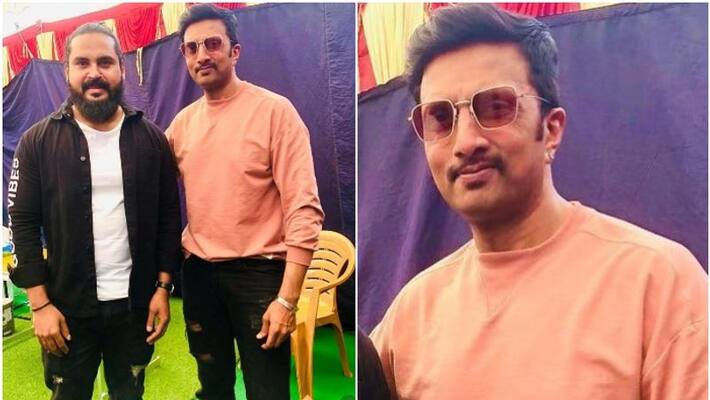 Kiccha Sudeep New look for Kabza movie photo viral sgk Kiccha Sudeep New look for Kabza movie photo viral sgk