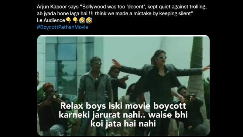 Arjun Kapoor viral Memes after his Statement regarding Boycott Bollywood AKA