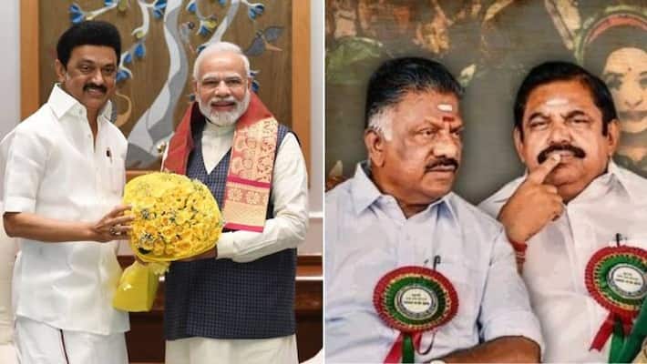 Tn cm mk stalin meet pm modi at delhi aiadmk eps and ops upset Tn cm mk stalin meet pm modi at delhi aiadmk eps and ops upset