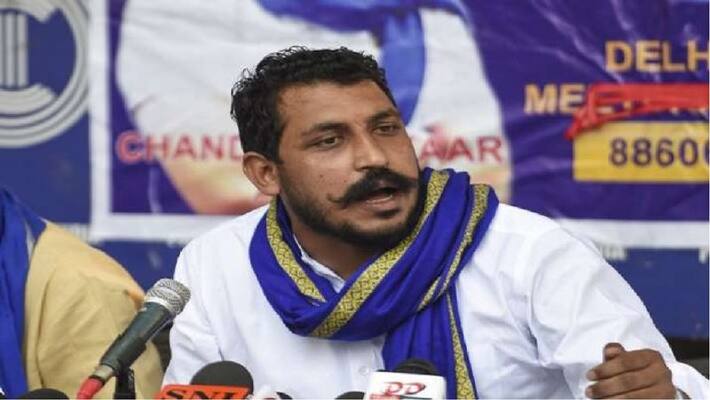 jodhpur news bhim army chief chandrashekhar azad came from delhi to meet assault and murder dalit boy victim family police arrested him at airtport asc jodhpur news bhim army chief chandrashekhar azad came from delhi to meet assault and murder dalit boy victim family police arrested him at airtport asc