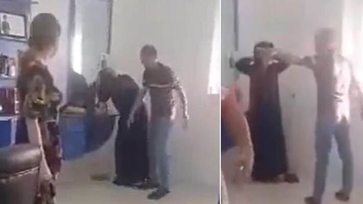 husband beaten wife for visiting beauty salon in muslim country NTP husband beaten wife for visiting beauty salon in muslim country NTP