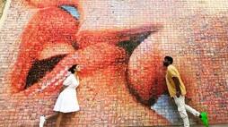 Photos and videos: Nayanthara, Vignesh Shivan's romantic vacay in Barcelona; couple poses at the Kiss Wall RBA