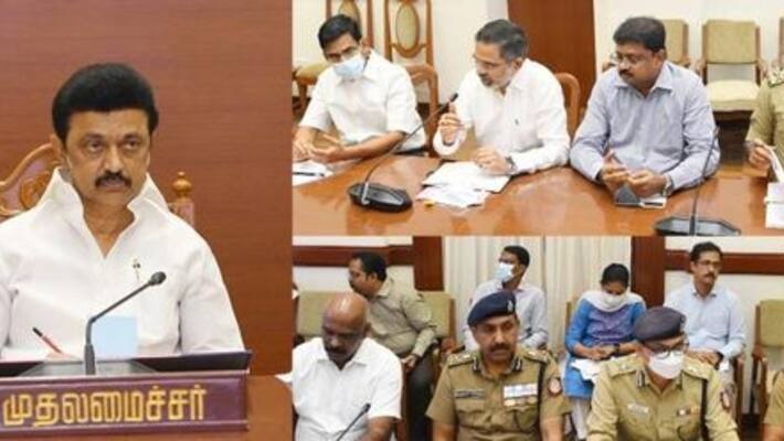 Chief Minister M K Stalin consultation with the police officials regarding the Coimbatore car blast accident Chief Minister M K Stalin consultation with the police officials regarding the Coimbatore car blast accident