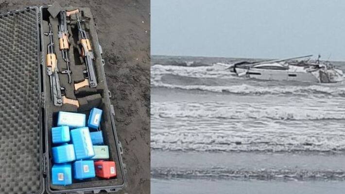 High alert in Maharashtra's Raigarh district; Kalashnikovs found on boat adrift in sea High alert in Maharashtra's Raigarh district; Kalashnikovs found on boat adrift in sea