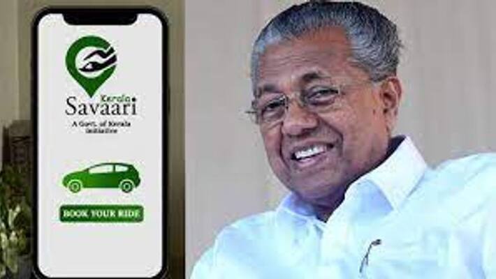 Kerala CM launches state govt's own e-taxi service app Kerala CM launches state govt's own e-taxi service app