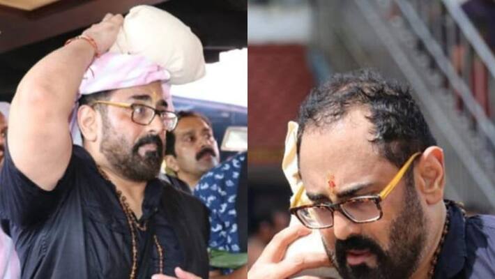 Rajeev Chandrasekhar offered prayers at Sabarimala temple bsm Rajeev Chandrasekhar offered prayers at Sabarimala temple bsm