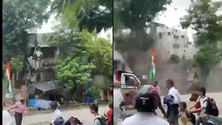 four storey building collapsed in Saibaba Nagar of Borivali West in Mumbai pwt four storey building collapsed in Saibaba Nagar of Borivali West in Mumbai pwt