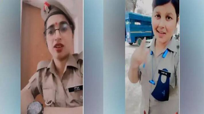Enthusiasm to make reels on duty female constable in Jalaun many videos made in different songs Enthusiasm to make reels on duty female constable in Jalaun many videos made in different songs