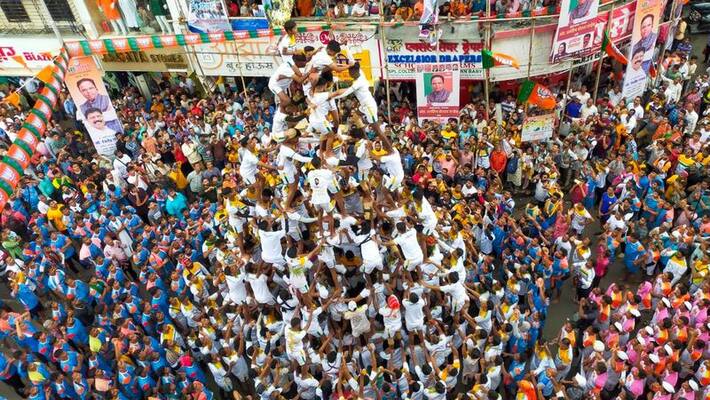 Mumbai Dahi Handi competition during Shri Krishna Janmashtami, may dozens injured durinh human pyramid, DVG Mumbai Dahi Handi competition during Shri Krishna Janmashtami, may dozens injured durinh human pyramid, DVG