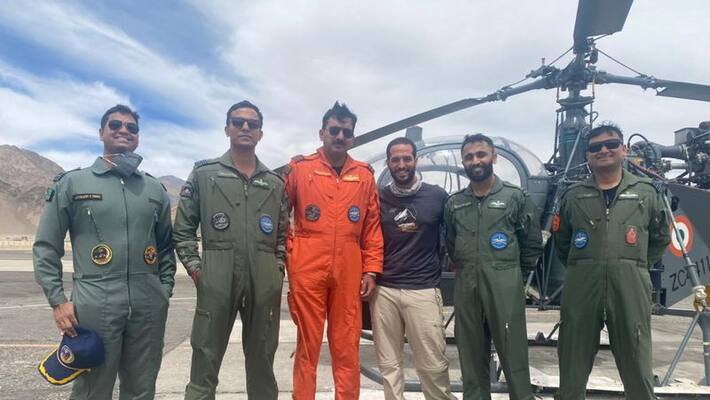 Indian Air Force rescued Israeli national in Ladakh vva Indian Air Force rescued Israeli national in Ladakh vva