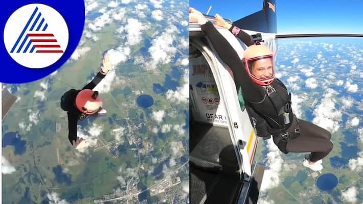 woman Katie Vasenina doing pull ups before skydiving watch viral video akb woman Katie Vasenina doing pull ups before skydiving watch viral video akb
