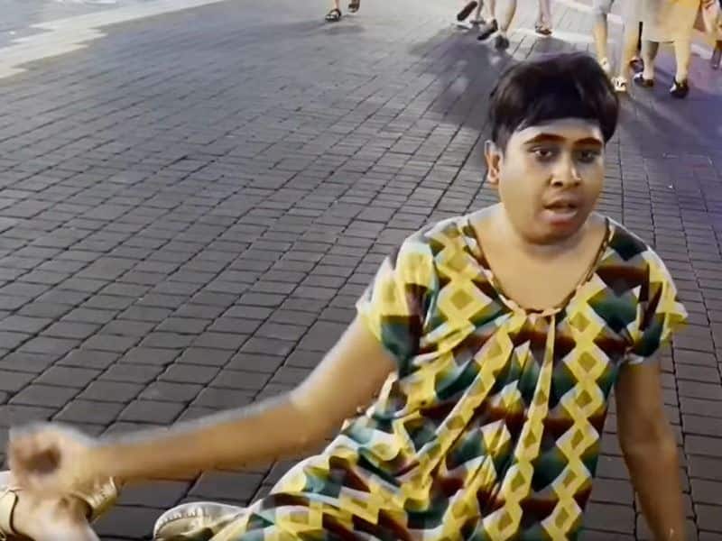  Sandy Saha wearing Nighty in Pattaya Walking Street video goes super viral in social media BRD
