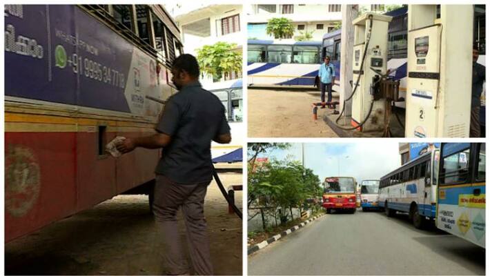 fuel shortage in trivandrum ksrtc fuel shortage in trivandrum ksrtc