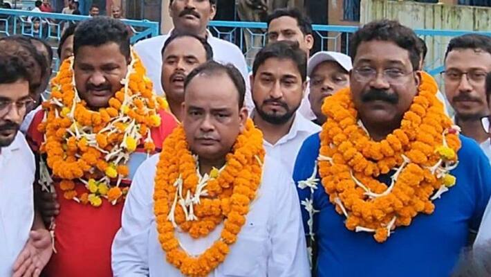 ranchi news jharkhand cash scam update congress suspended MLAs released from Kolkata prison get grand welcome from supporters asc ranchi news jharkhand cash scam update congress suspended MLAs released from Kolkata prison get grand welcome from supporters asc
