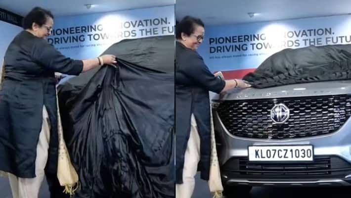 actress mallika sukumaran buy mg hector car actress mallika sukumaran buy mg hector car