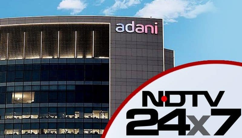 Adani Group's open offer propels NDTV to a 14-year high, while the stock reaches its upper limit.