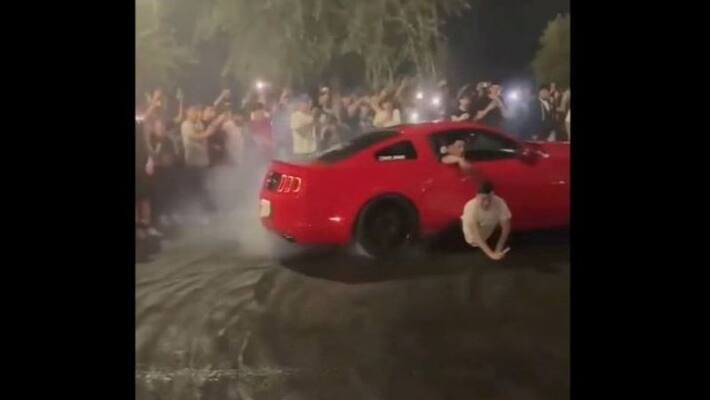 shocking video man stunt car ran his body know what happen next apa shocking video man stunt car ran his body know what happen next apa