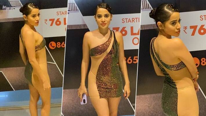 Urfi Javed Wore a galaxy theme dress video goes super viral BRD Urfi Javed Wore a galaxy theme dress video goes super viral BRD