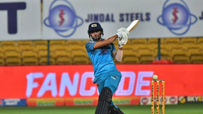 Maharaja Trophy 2022 Devdutt Padikkal help Gulbarga Mystics to set 221 run target to Bengaluru Blasters ckm Maharaja Trophy 2022 Devdutt Padikkal help Gulbarga Mystics to set 221 run target to Bengaluru Blasters ckm