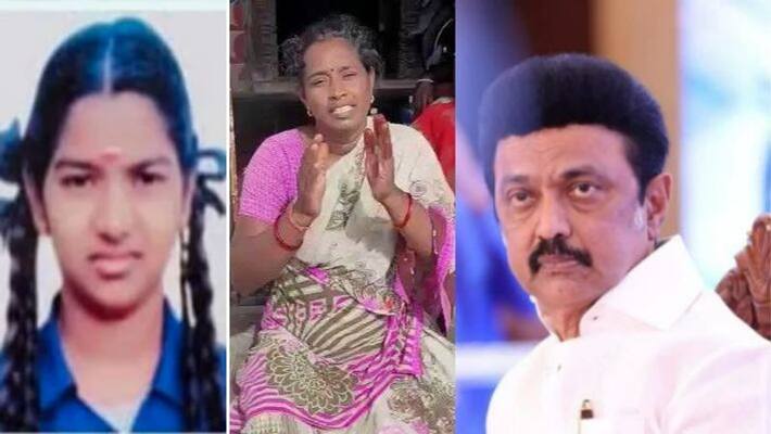 Tamil Nadu CM MK Stalin meet parents of Kallakurichi student Srimathi Tamil Nadu CM MK Stalin meet parents of Kallakurichi student Srimathi