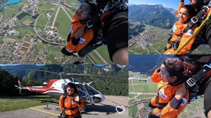 Actress Priya Bhavani Shankar Adventurous Sky diving video viral Actress Priya Bhavani Shankar Adventurous Sky diving video viral