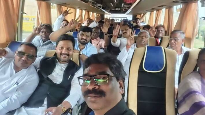 ranchi news Congress alert in Jharkhand CM Hemant Soren preparing to go on picnic with MLA pwt ranchi news Congress alert in Jharkhand CM Hemant Soren preparing to go on picnic with MLA pwt