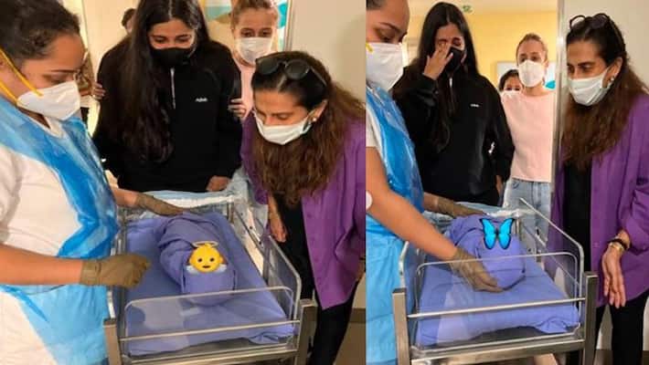 Sonam Kapoor Ahuja and her son Rhea Kapoor did a grand welcome Anil Kapoor unlimited happiness in the video rps Sonam Kapoor Ahuja and her son Rhea Kapoor did a grand welcome Anil Kapoor unlimited happiness in the video rps