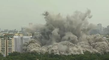 Officials completed demolition of two buildings in hyderabad madhapur ksp Officials completed demolition of two buildings in hyderabad madhapur ksp