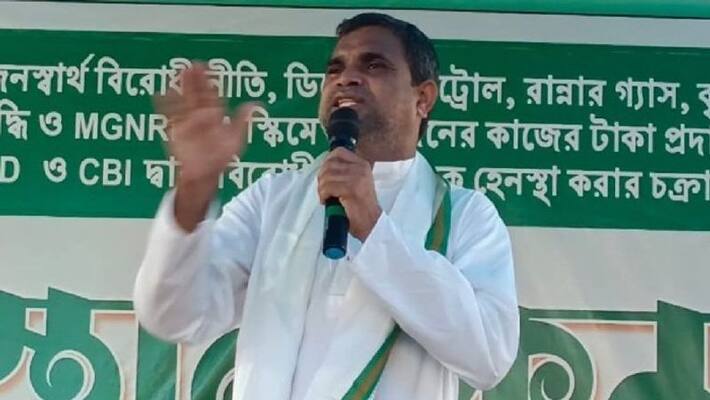 West Bengal Consumer Affairs minister Srikanta Mahata of Salboni talks against TMC Leaders ANBSS West Bengal Consumer Affairs minister Srikanta Mahata of Salboni talks against TMC Leaders ANBSS
