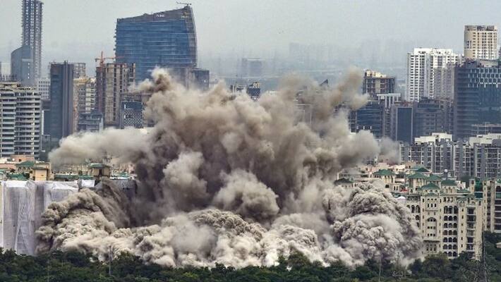 noida twin tower demolition one resident over deep slept on this time bsm noida twin tower demolition one resident over deep slept on this time bsm