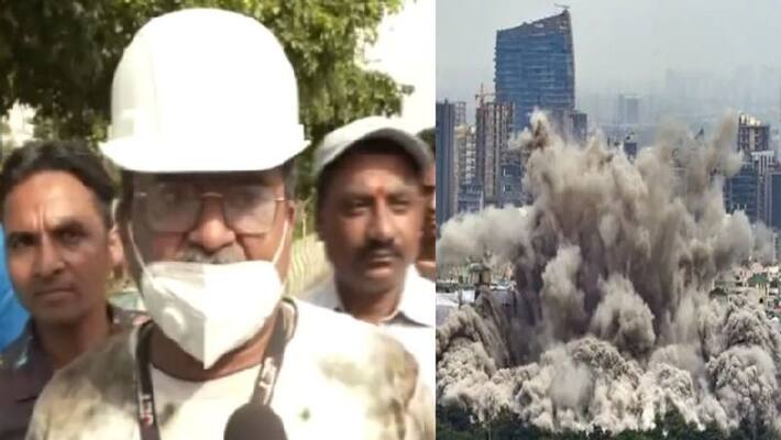 Noida Twin Tower Demolitioner chetan dutta speaks to media ANBSS Noida Twin Tower Demolitioner chetan dutta speaks to media ANBSS