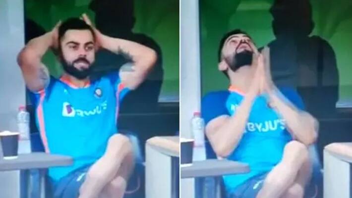 Watch video virat kohli reaction after ravindra jadeja escapes from LBW Watch video virat kohli reaction after ravindra jadeja escapes from LBW