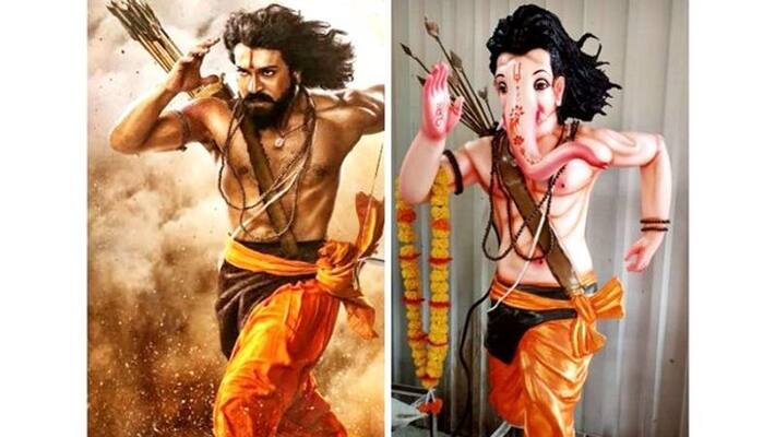Ganesh Chaturthi South cinema influences Ganesh's look like Ram Charan's RRR bsm Ganesh Chaturthi South cinema influences Ganesh's look like Ram Charan's RRR bsm