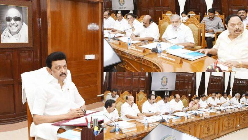 Jayalalitha death inquiry report cm stalin discuss with cabinet