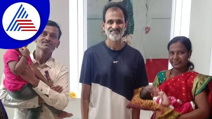 Asianet Suvarna News exclusive Gadaga appu fan maruthi son naming ceremony in raghavendra rajkumar house Asianet Suvarna News exclusive Gadaga appu fan maruthi son naming ceremony in raghavendra rajkumar house