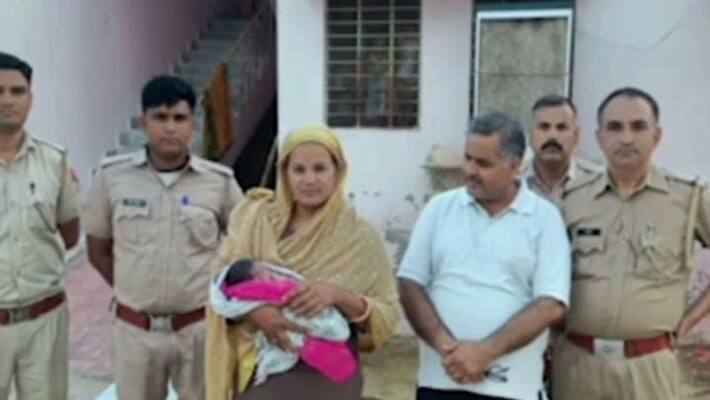 Bharatpur news infant found at palna house child welfare committee admitted him hospital asc Bharatpur news infant found at palna house child welfare committee admitted him hospital asc