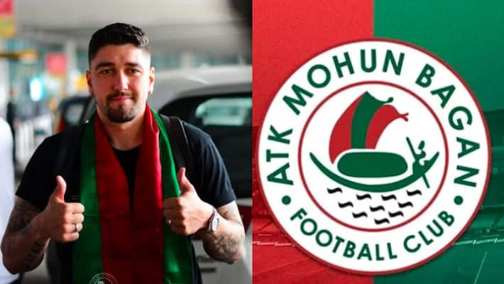 ATK Mohun Bagan s Australian footballer Dimitri Petratos arrived in Kolkata spb ATK Mohun Bagan s Australian footballer Dimitri Petratos arrived in Kolkata spb