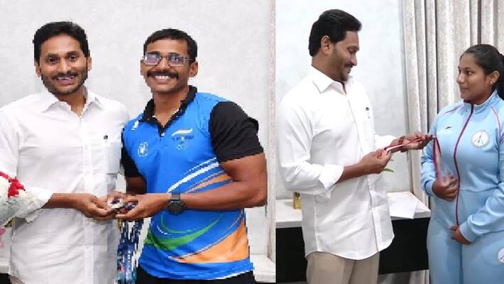 sports persons meet ap cm ys jagan sports persons meet ap cm ys jagan